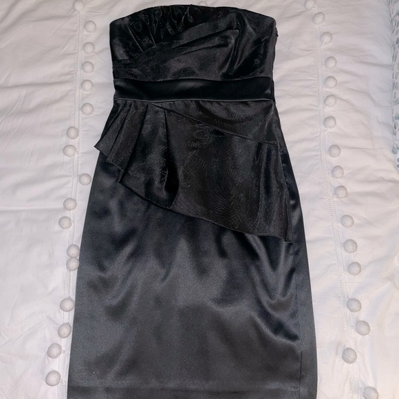 White House Black Market Dresses & Skirts - Black Satin Dress